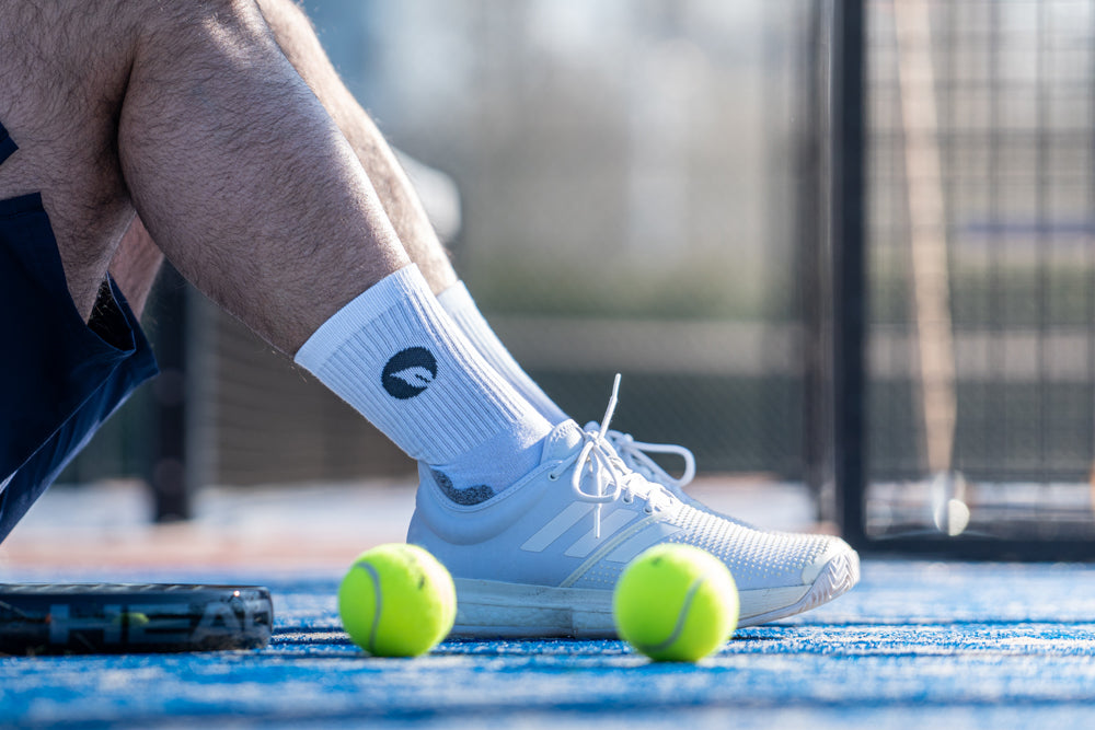 Bambocks Bamboe Padel Tennis sokken 3 paar Wit