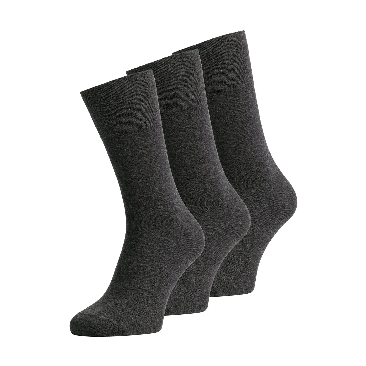 3pr Comfort luxe Bamboe sokken grijs melange Bambocks