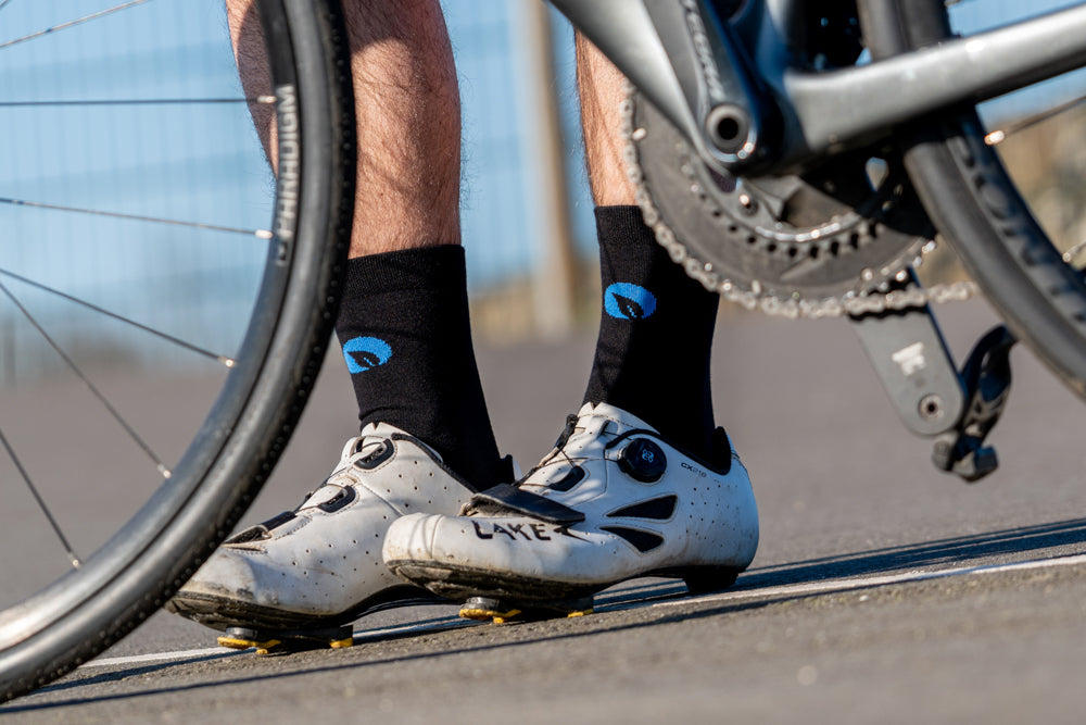3pr Fiets Bamboe Sokken zwart Bambocks voor Dames en Heren