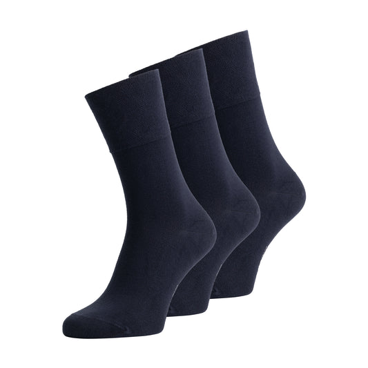Bambocks Luxury Bamboo Comfort socks 3 pairs Dark blue 