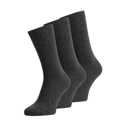 Bambocks Luxury Bamboo Comfort socks 3 pairs Gray Melange