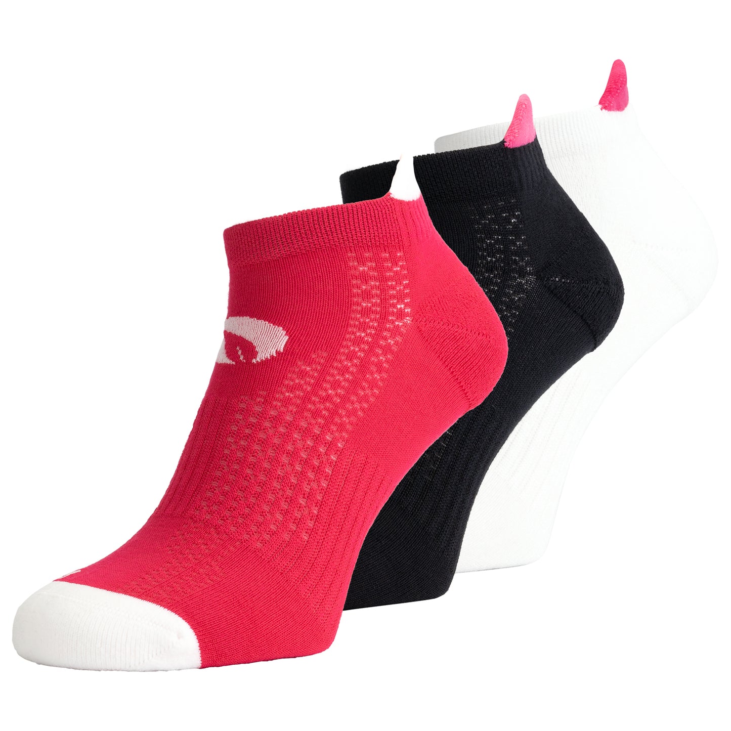 Bambocks Bamboo Fitness socks 3 pairs Pink