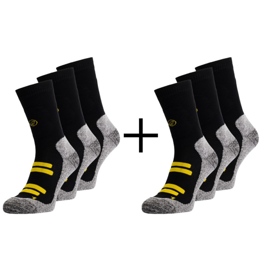 Bambocks Bamboo Work Socks 3 pairs - black