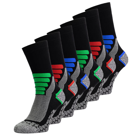 Bambocks Bamboo Walking Socks 6 pairs - 3 colors