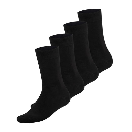 Bamrocks Chaussettes en bambou 4 paires Noir