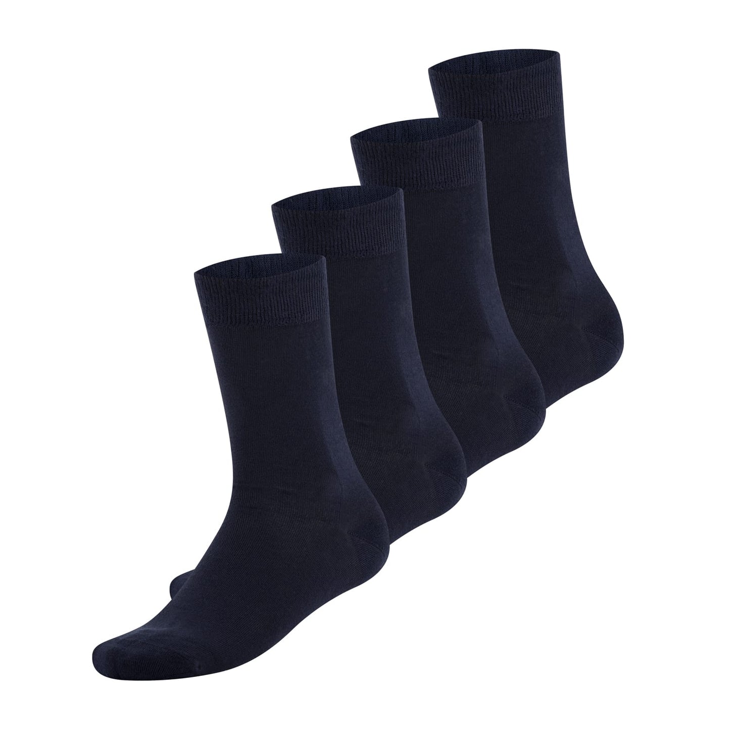 Bamrocks Chaussettes Bambou 4 paires Bleu foncé