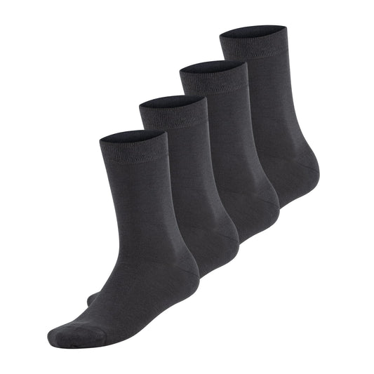 Bamrocks Chaussettes Bambou 4 paires Gris