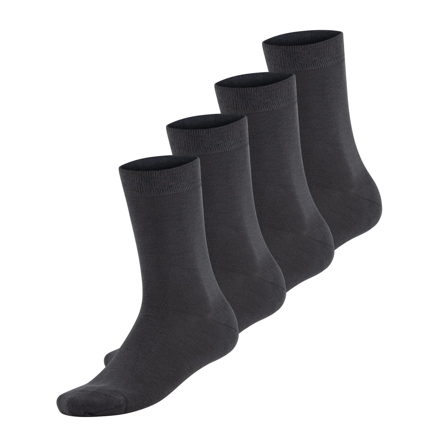 Bambocks Chaussettes en bambou 4 paires Gris Mélange